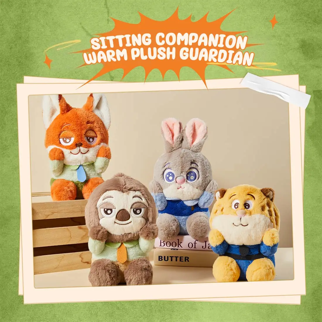Disney Zootopia Plush Party Series | 20-28cm Blushing Judy Hopps & Flash Sloth Plushie | Soft Stuffed Animal Doll | Authentic Disney Collectible Gift