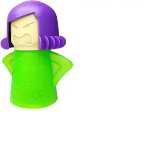 Angry Mama Microwave Oven Steam Cleaner, Angry Mom Microwave Cleaner, Just Add Vinegar and Water, Cut Cleaning Time by Half (Green)
