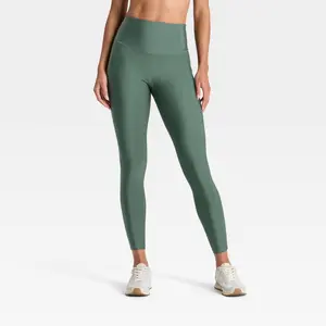 Women's Effortless Support High-Rise Pocketed 7/8 Leggings - All In Motion Jungle Green M