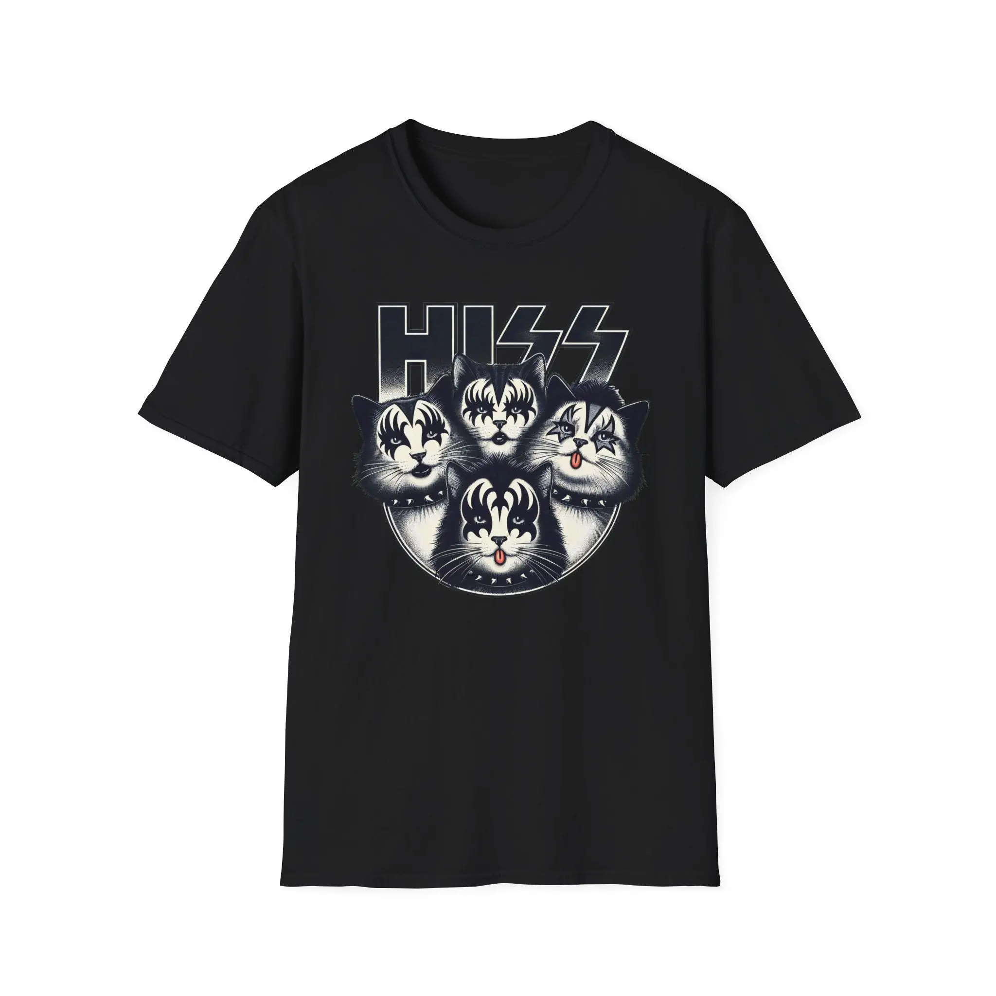 HISS Unisex Softstyle T-Shirt - Serpent Vibes Tee, Reptile Lover Shirt, Snake Graphic Top, Animal Print Apparel, Cool Python Clothing