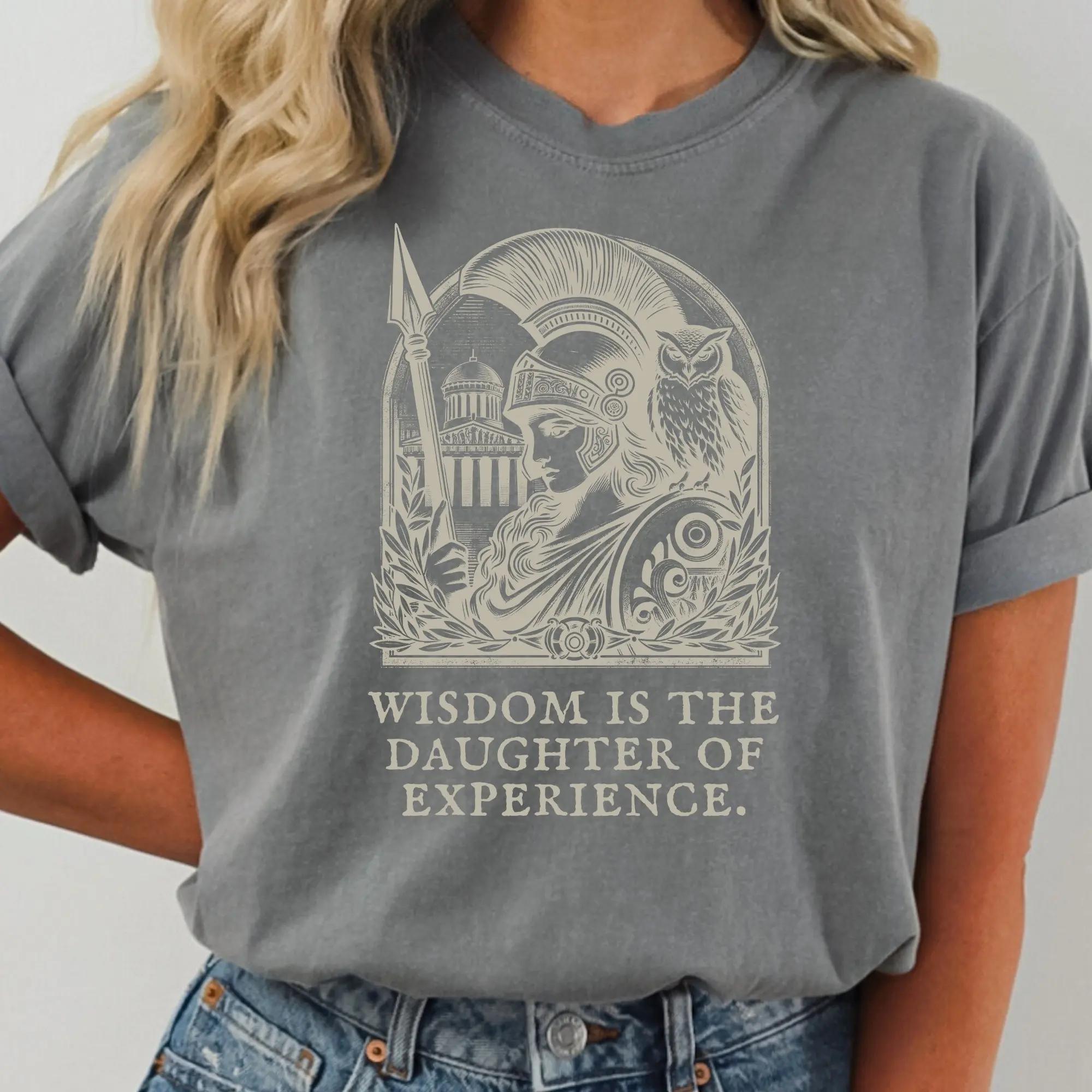 Greek Mythology Shirt, Vintage Shirt, Athena Shirt, Goddess Shirt, Owl Shirt, Da Vinci Shirt, Comfort Colors Shirt
