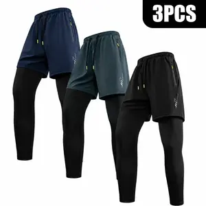 #SummerVibes Men’s two-way quick-dry breathable stretch athletic pants with elastic waistband  drawstring breathable, comfortable quick-dry fabric suitable for all seasons, ideal for outdoor running, fitness training, and other outdoor activities Trouser,