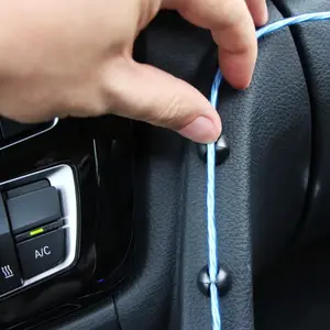 Car Dashboard Cable Organizer Clips Set of 10, Plastic Wire Management Fixtures for Headphones and Charging Cables, Universal Accessories, Car Console Organizer, Car Interior Organizer, Car Storage Organizer, Car Organization Supplies