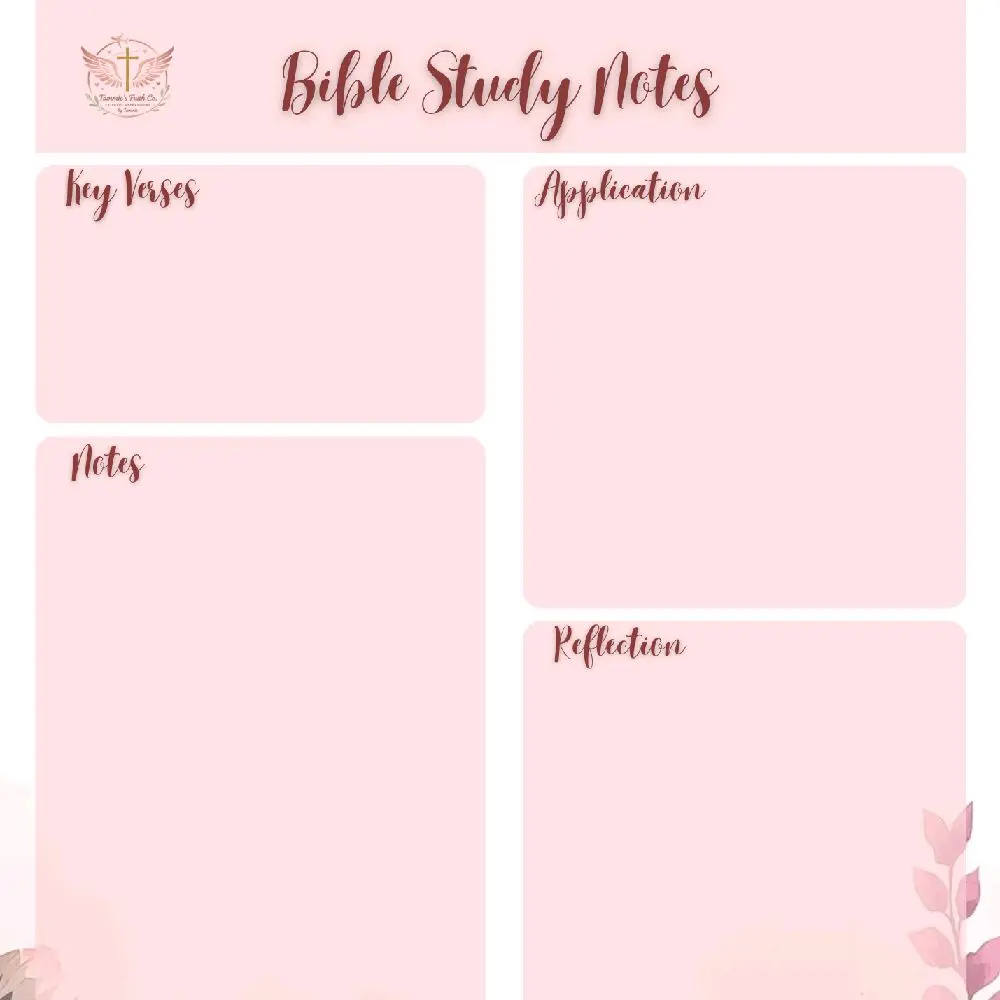 Bible Study Pink Notepads
