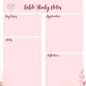 Bible Study Pink Notepads
