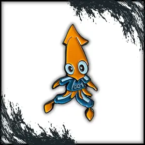 Playground Squid 001 Enamel Pin