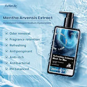 FuYanJie Men’s Intimate Wash – Dual Acid + Probiotics, Fights Body Acne, Oil & Itch | 72H Scent