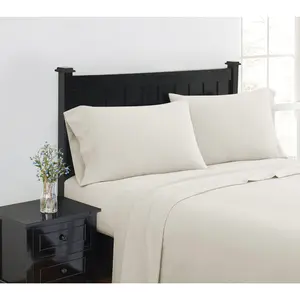 London Fog Solid Flannel Twin Sheet Set