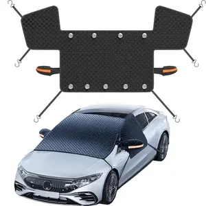 Car Windshield Snow Cover Sun Shade Winter Dust Rain Ice Frost Guard Protector - Durable Design for Winter Weather Protection,Magnetic Windshield Snow Protector with Side Window & Mirror Covers