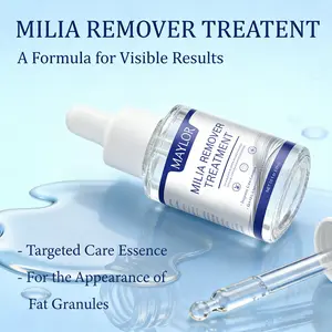 MAYLOR Milia Care Solution Serum, Face Milia Treatment with Salicylic Acid & Hyaluronic Acid, Hydrating Skin Repair for Smooth Clear Skin, Daily Use 30ML