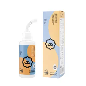 Pet Ear Cleaner for Dogs & Cats – 60 ml natural anti-mite ear drops, universal ear care solution for earwax