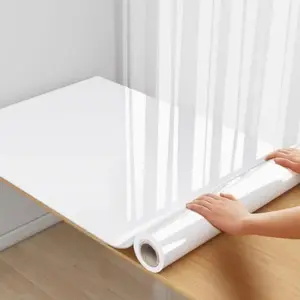 ‌Waterproof Removable Shiny Vinyl Film Wallpaper Self Adhesive Peel Stick Countertop Contact Paper for Cabinet Furniture Kitchen‌
