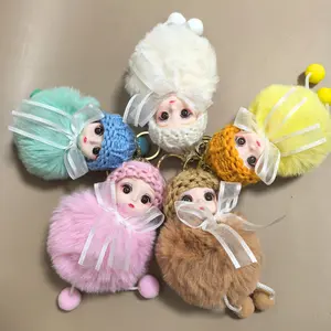 Big Eyes Baby Keychain - Soft Plush Material, Cute Design for Keys Bags & Backpacks, Perfect Gift for Babies Toddlers & Adorable Accessories, Valentine's Day Lover's Gift