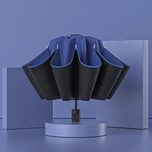 Large Double-Layer Umbrella High-End Feel Men's Dual-Use Sun and Rain Umbrella Business Sun and Rain Umbrella Manual Folding Sun Protection Parasol