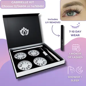 Gabrielle Kit - Lash Kit by Le Reve Beauté - DIY Lash Extension Kit with False Eyelashes 12mm 14mm 16mm at home eyelash extensions waterproof natural