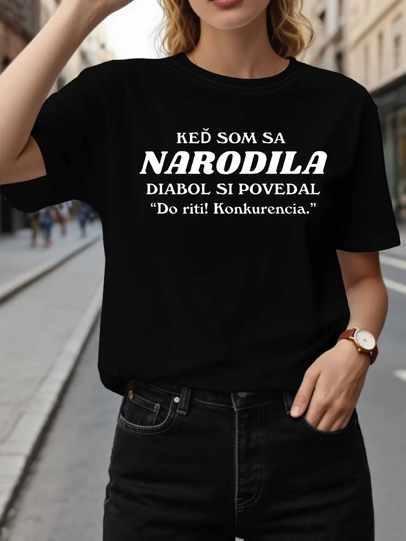 Slovak Devil's Competitor Letter Print Women's T-s unisex soft cotton short sleeve t shirt, vintage graphic casual tee for men women teens, perfect birthday holiday gift for camping travel gym daily street casual wear