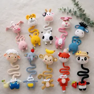 Handmade Crochet Long Neck Animal Bag Charm, Long Neck Amigurumi, Long-necked animal-shaped keychain for handbags