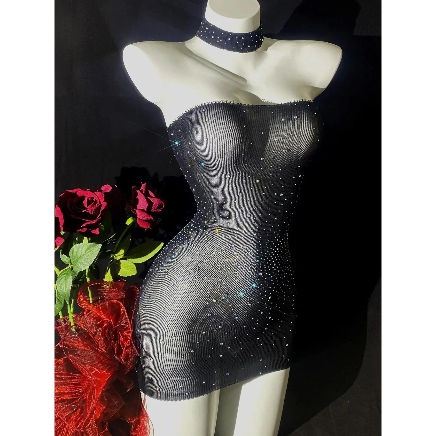 bodycon dress cover up Women's Rhinestone Decor Sheer Fishnet Cover Up Dress, Sexy Fashion Bodycon  Dress for Party Club Dating Wear, Women's Swimwear for All Seasons, Sheer Cover  Ups, Swimsuit Cover Up, Clothing for Women -