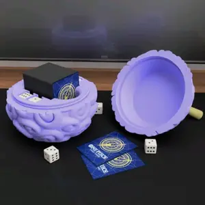 One Piece TCG Devil Fruit Deck Box – Holds Sleeved Cards + Dice | Gomu Gomu Inspired Storage!