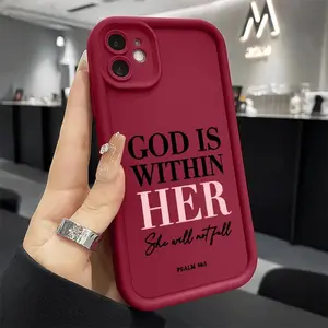 iPhone 17 Pro Max Case, Anti-Shock Silicone Tpu Frame, Durable Soft Shell, Non-Yellowing, Writing Letter Style, Fits 16 Plus 15 14 13 12 11 Air