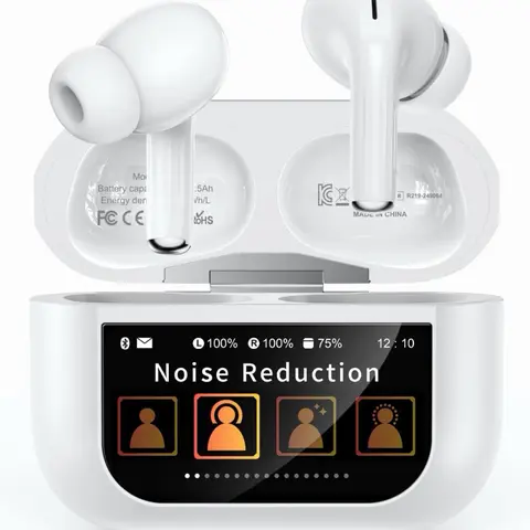 AI Translation Earbuds with Noise Reduction and Touch Control Functionality