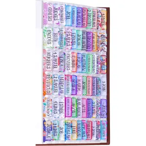 Colorful Floral Bible Tabs Laminated with Matte Film, Cute Bible tabs for Women and Girl, 90 Bible Index tabs in Total, 66 tabs for Old and New Testament, Additional 24 Blank tabs