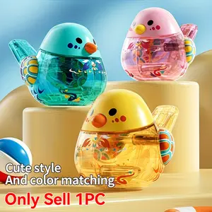Cartoon Whistle with Hanging String, Small Cute Horn for Blowing, Floating Ball Water Bird Whistle Toy Musical Instrument