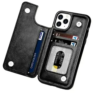 Smartphone Wallet Flip Phone Case For iPhone 17Air 17 16 15 Pro Max 14 11 13 12 Mini XR 7 8 Plus SE 2020 2022 Card Slots Holder PU Leather Cover Cellphone Shockproof Casing Protector