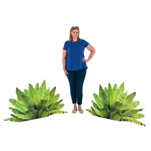 27 3/4" Jungle Greenery Cardboard Cutout Stand-Ups - 2 Pc.