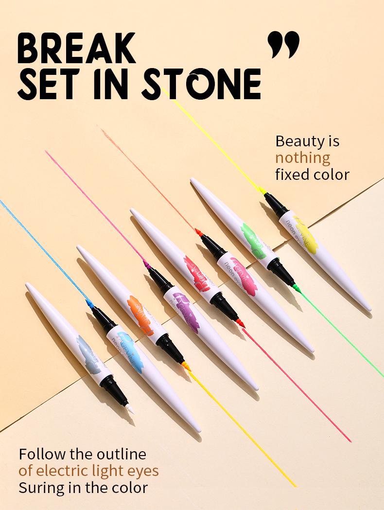 8 Color Liquid Eyeliner Set, Waterproof Smudge Proof Matte Eyeliner with Christmas Tree Tip, Quick Dry Smooth Ink, Long Lasting No Crease, Neon Liner for Bold Graphic & Winged Eye Looks, Perfect for Daily, Festival & Party Makeup        ， 。