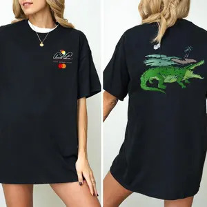 Arnold Palmer Invitational Gator T-Shirt - Sweatshirt - Hoodie, Cream Tee For Women, Golf Graphic Tee Shirt, Funny Golf Course Alligator Print TShirt, Gift for Golf Fans for Men for Women