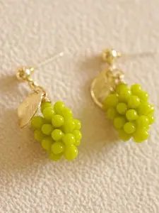 Korean and Japanese Style Grape Earrings, Sweet Fresh Design for Women, Trendy Spring New Arrival Ear Studs for Fashion Lovers