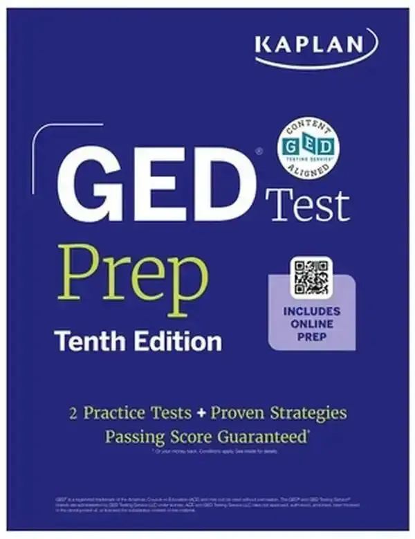 GED Test Prep, Tenth Edition (2026): Includes a Diagnostic Pretest, 2 Full Length Practice Tests, 1000+ Practice Questions, and 40+ Online Videos -- Kaplan Test Prep, Paperback