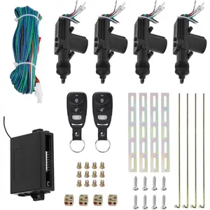 Universal 4 Door Car Remote Lock Kit Power Central Lock System Auto Locking Security Keyless Entry for 2 3 4 Car Truck Doors