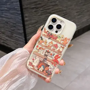 1 Fire-Elemental Elf Phone Case Cover, fashionable and creative trendy Aesthetic iPhone phone case, 2-in-1 double-layer material, dopamine color matching, suitable for iPhone 17 Pro Max, compatible with iPhone 7-17 series/Pro/Pro Max/Plus/Air/E/X/XS/XR