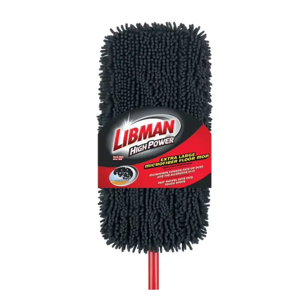 Libman Extra Large Microfiber Floor Mop Red Black