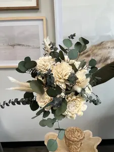 Wedding Bouquet White & Green