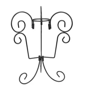 Northlight Black Swirled Garden Gazing Ball Stand