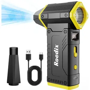 Compressed Air Duster, 210000RPM 8-Gear Air Duster with LED Display, 10,000mAh Air Blower for Keyboard, PC, Car and Home, Jet Dry Blower Replace Canned Air