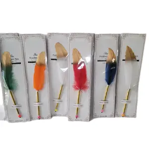 Elegant Feather Pen with Star Tip - Luxury Desk Accessory for Reading, Writing, and note taking, Gifts for Avid Writers and Readers, Cute Office or School Accessories