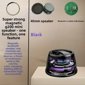 New Hot-Selling Speaker Magnetic Phone Stand Desktop Mini Portable Subwoofer Colorful Light