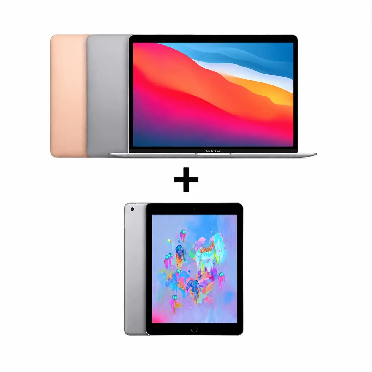 Refurbished Apple Macbook Air 13.3-Inch Intel Core i5, 8GB-16GB Ram, 128GB-1.5TB SSD, All colors, Plus iPad 9.7-inch Bundle (Good)
