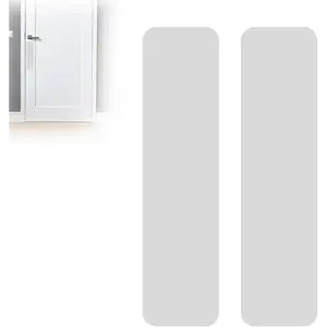 Durable  &  Door Protector from  - Anti-Scratch Guard for Interior/Exterior Doors, Stainless Steel Self-Adhesive Kick Plate (Matte White, 4"x16")