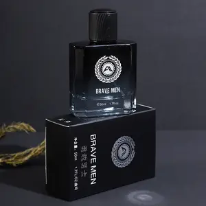 Brave Men's Long-Lasting Fresh Scent Woody Fragrance, Alcohol-Free Eau de Cologne for Daily Use, Everyday Fragrance, Perfect Gift for Him