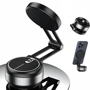 Electric Vacuum Magnetic Suction Phone Holder, Adjustable & Foldable Car Mount, Strong Magnetic Car Phone Holder for iPhone