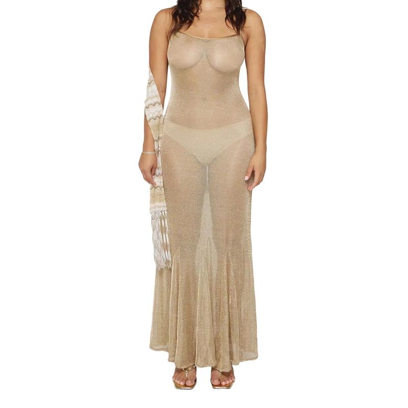 Elegant Lace Off-Shoulder Maxi Dress with Floral Embroidery and Ruffled Hem for a Chic Spring and Summer Look NONE