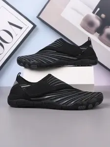 Men's Breathable Quick-Dry Water Shoes, Water Aqua Shoes, Outdoor Stream Hiking Anti-Slip Waterproof All-Terrain Daily Wear, Sporty Textile PU Leather