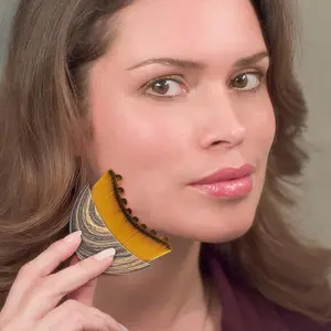 1Pc Body Brushes Lymphatic Brush,Lymphatic Contour Face Brush Neck Brush Lymphatic Drainage Massager for Face,Jawline Sculpting