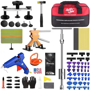 Super PDR Paintless Dent Repair Kit with Puller Hammer Remover Lifter Dint Hail Damage Tool Set for Car Body Repair 97PCS