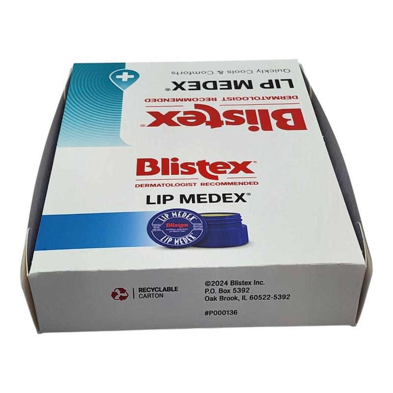 Blistex Lip Medex 0.25-Ounce Pack of 12 Moisturizing with Cooling Action for Sore Lips